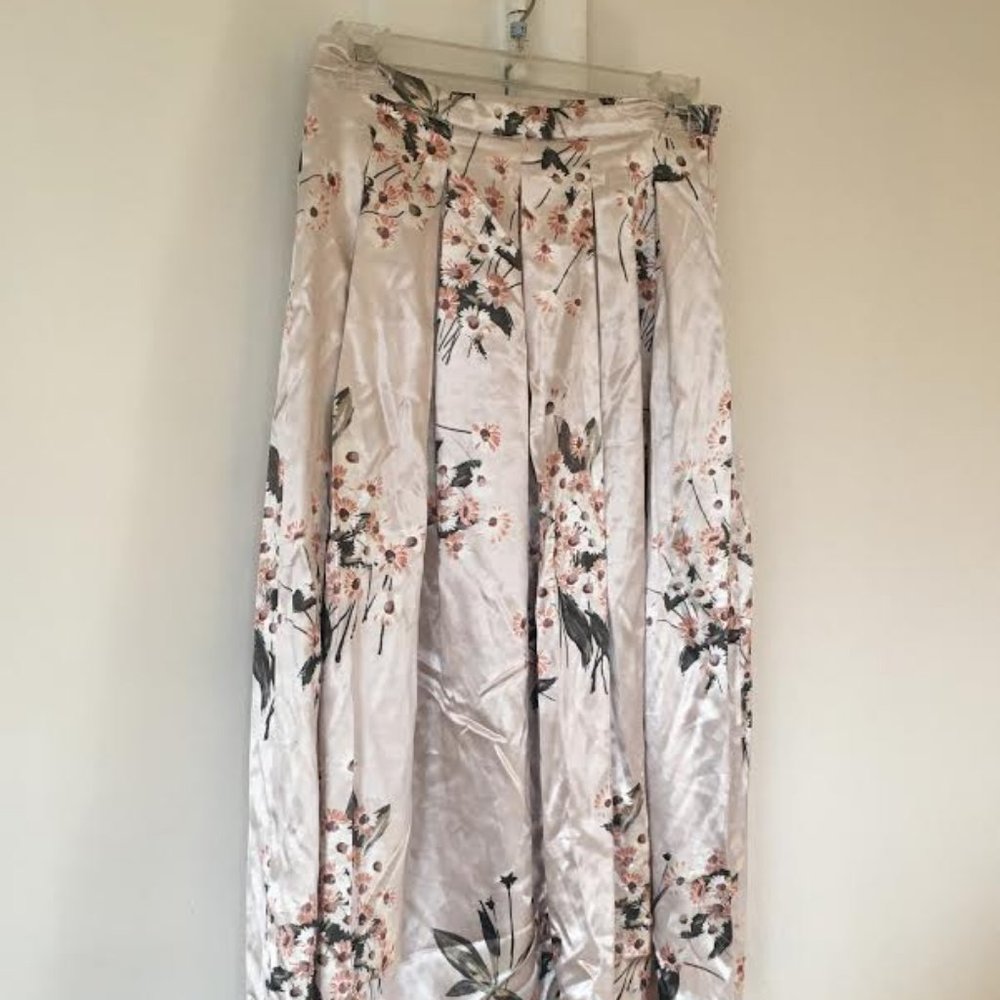 Anthropologie Della Bee Champagne Garden Skirt